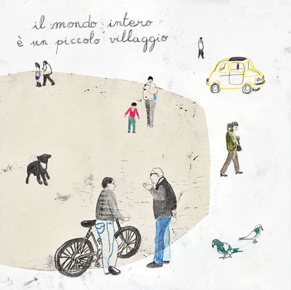 2008 - Aurelia Dechamps - IL MONDO INTERO E UN PICCOLO VILLAGGIO