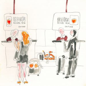 2013 (Eden) - Susan Dutton - Adamo e Eva al check in