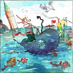 Fabio Busato - s.o.s. Venezia (Tapirulan Illustrators Contest SOS)