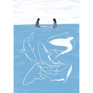 Hila Zwergel - Sharks (Tapirulan Illustrators Contest SOS)