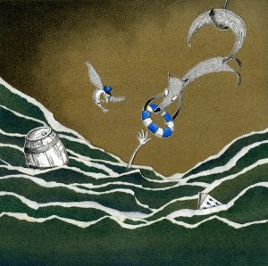 Daniela Costa - "lupo di mare" (Tapirulan Illustrators Contest SOS)