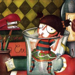 greta castellani - Help! I think I'm getting lost in a glass of water.... (Tapirulan Illustrators Contest SOS)