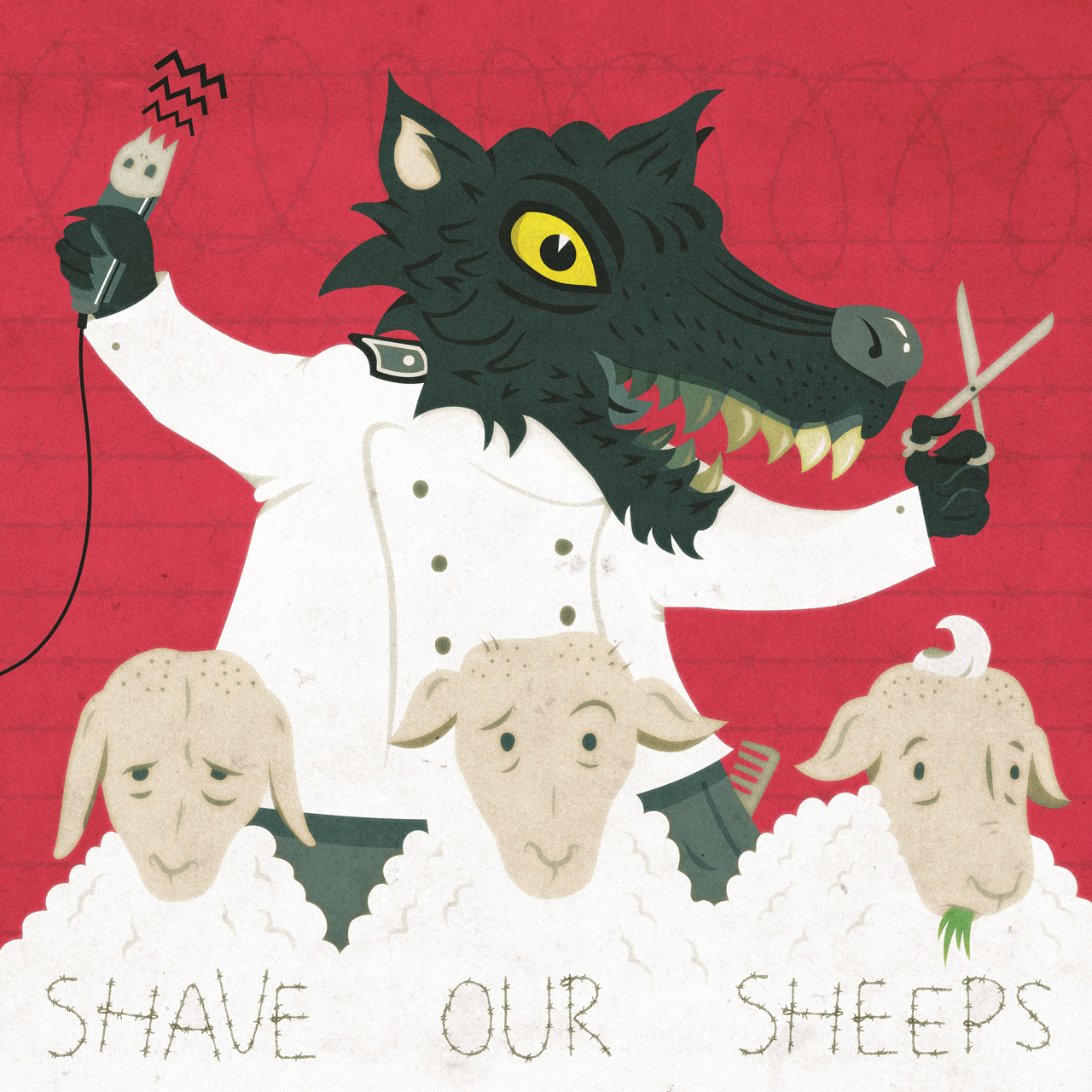 Alessandro Burelli - Shave Our Sheeps (Tapirulan Illustrators Contest SOS)
