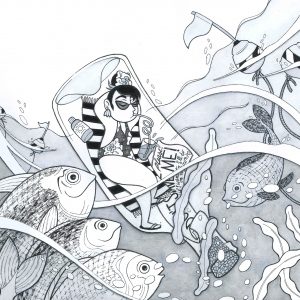 erika bertoli - Please don't save me (if I want to I'll do on my own) (Tapirulan Illustrators Contest SOS)