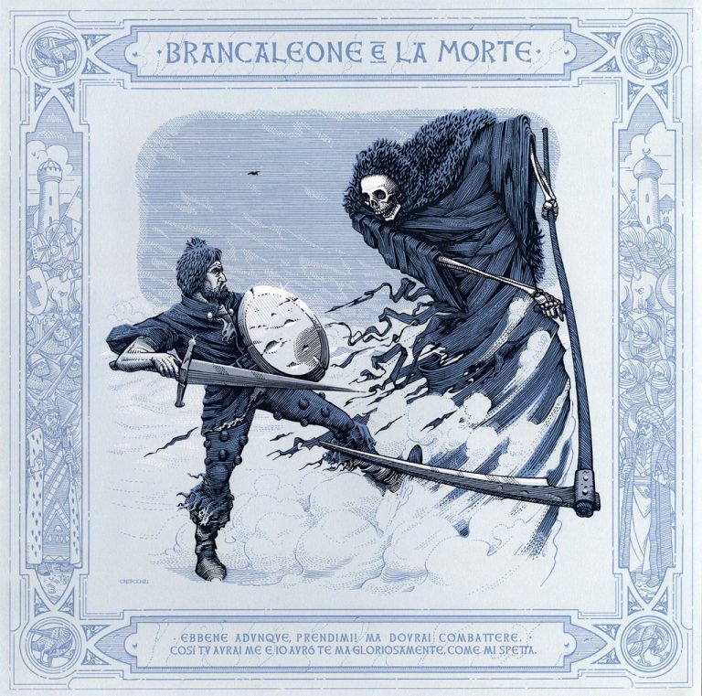 (CIAK) Brancaleone e La Morte - Illustrazione di Marcello Crescenzi