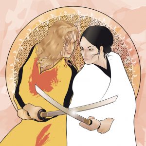 (CIAK) Kill Bill meets Art Nouveau - Illustrazione di Roberto Lucarda