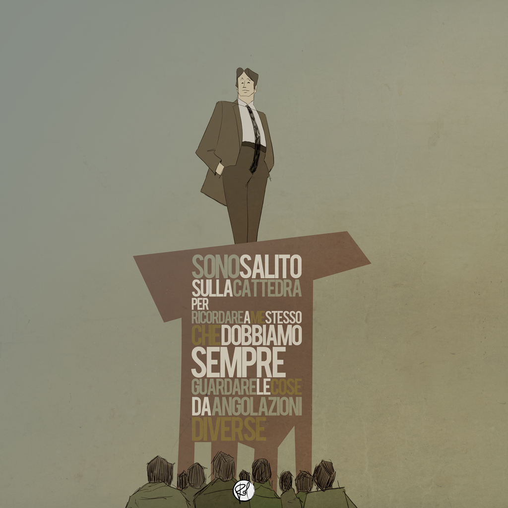 (CIAK) Il mondo appare diverso da quassù - Illustrazione di Massimiliano Rolando