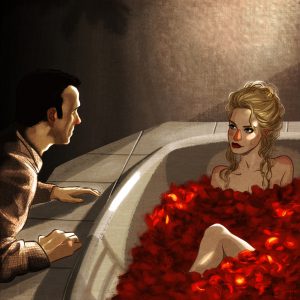 (CIAK) Dip in Red - Illustrazione di Ombretta Tavano