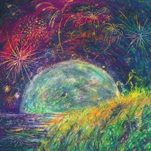 2020-7585 - Yukina Tokumoto - Fireworks festival on Earth from the moon 2220