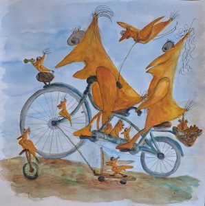 2023 - Jacqueline Markwardt - Yes Tandem - Yellow Birds on Toure.