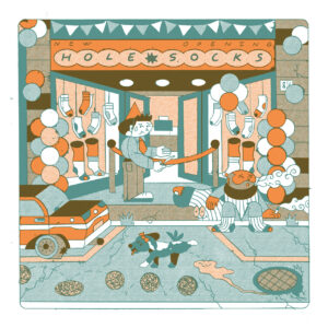 FLOP - Leonardo Papa - HOLE SOCKS (Mista)