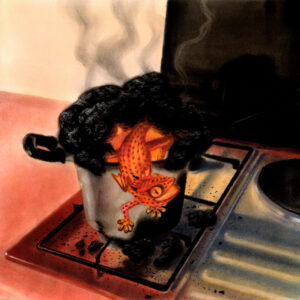 FLOP - Arianna Marconato - Cioccolata calda (Tecnica mista gessetti colorati ed ecoline su carta)