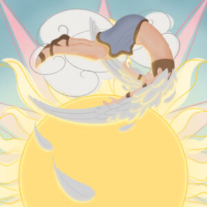 FLOP - Simi Doria - Icaro non è un flop (Illustrazione digitale)