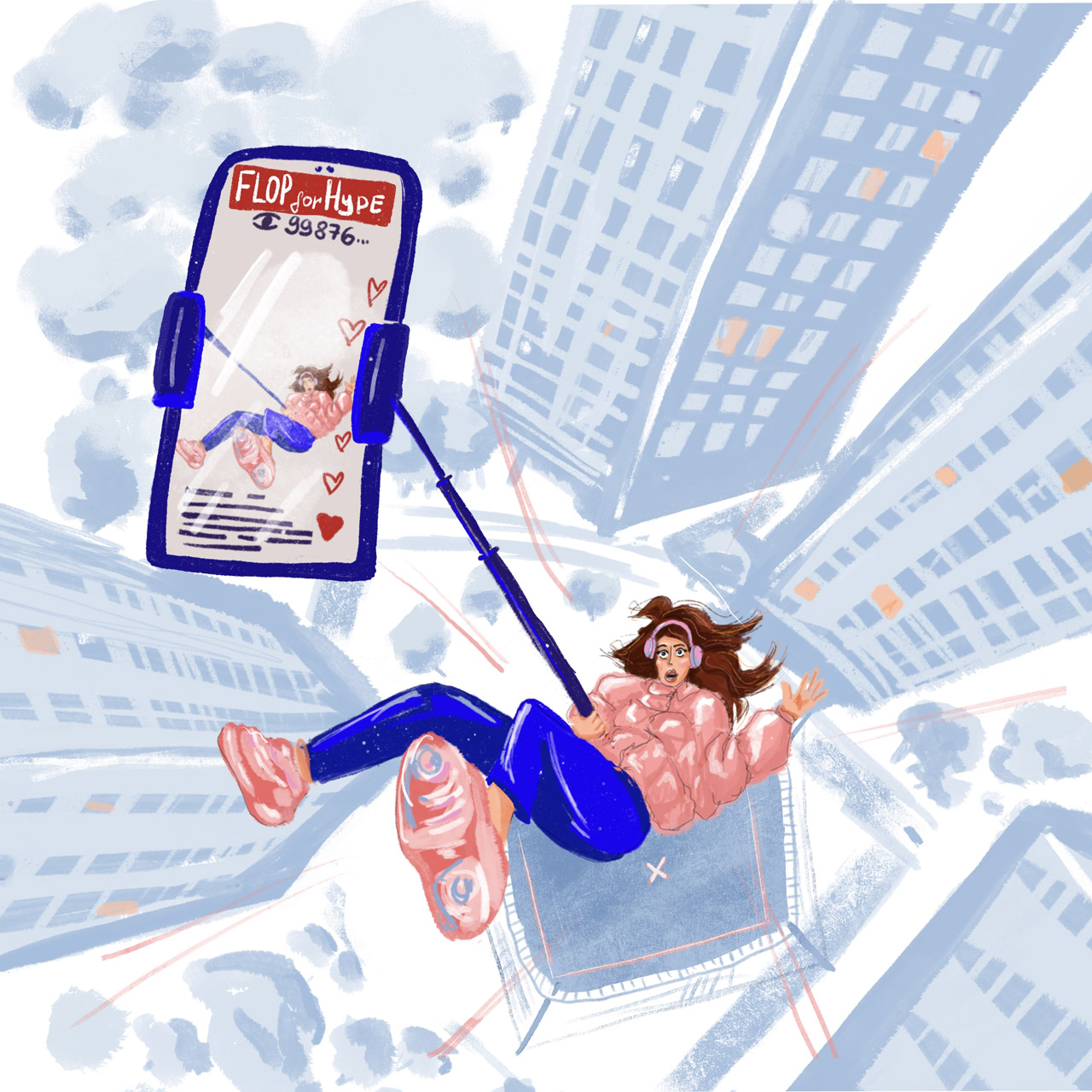 FLOP - Kseniia Matusevich - Flop for Hype (Digital illustration in Procreate on iPad)