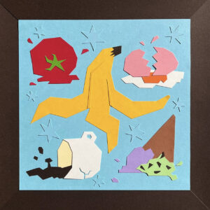 FLOP - Paola Vivaldi - Il gusto di uno scivolone (Collage di cartoncini colorati)