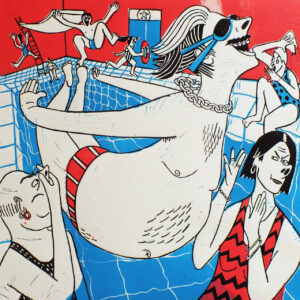 FLOP - Anna Fennel Hughes - BELLY-FLOP! (Linoleografia)