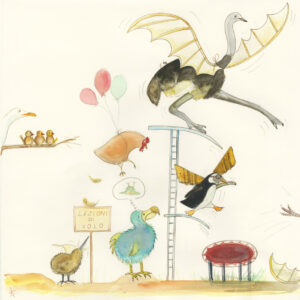 FLOP - Stefania Franco - Ostinazione (Acquerello su cartoncino)