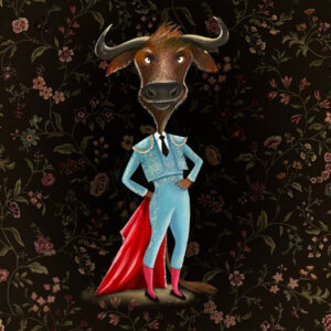 FLOP - Inna Gertsberg - The Matador (Gouache and acrylic on Ampersand Aquabord®