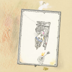 FLOP - Michele Gramignoli - "FLOp "Medieval cavalier (penne a inchiostro pennarelli