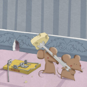 FLOP - Mariateresa Conte - The Mouse Trap (tecnica mista (disegno a matita e colorazione in digitale))