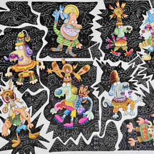 FLOP - Giampaolo Venditto - "Niente da dire." (pennarelli su carta)