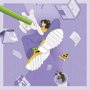 FLOP - Yana Blazhko - 404: Creative Not Found (Adobe Illustrator)