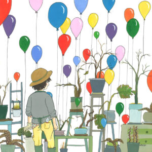 FLOP - Elisabetta Dal Lago - Pianta(la) (Acrilico su cartoncino)