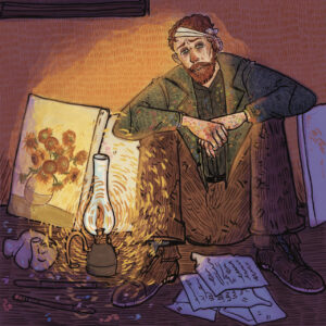 FLOP - Elio Lanni - Caro Theo (Illustrazione digitale)