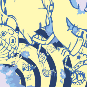 FLOP - Renis Ndoka - Abisso (illustrazione in digitale utilizzando i vettori)