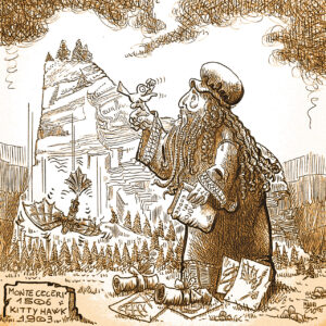 FLOP - maurizio baselli - Flop Vinciano (china colore digitale)