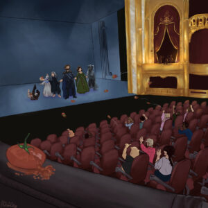 FLOP - Camilla Casalinuovo - Il sipario di un fallimento (Digital painting)