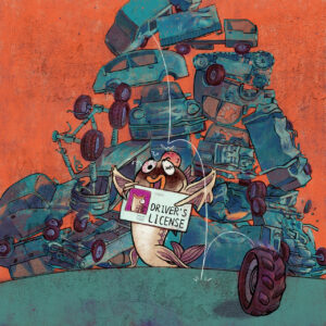 FLOP - Chen Huang - License to Flop (Digital Painting in Clip Studio Paint - Mineral pigment painting style)