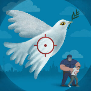 FLOP - Nadi Burmina - The dove of peace in the crosshairs (Digital)