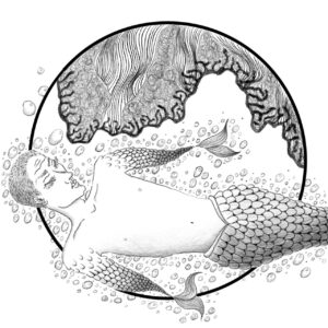 FLOP - I-Chen Huang - Lost in the algae-rithm (Digital painting)