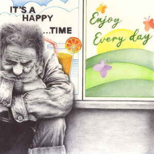 FLOP - Katia Abate - Un Flop a "colori" (Penna biro e matite colorate)