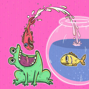 FLOP - ernesto mandara - Fuga Flop (illustrazione digitale)