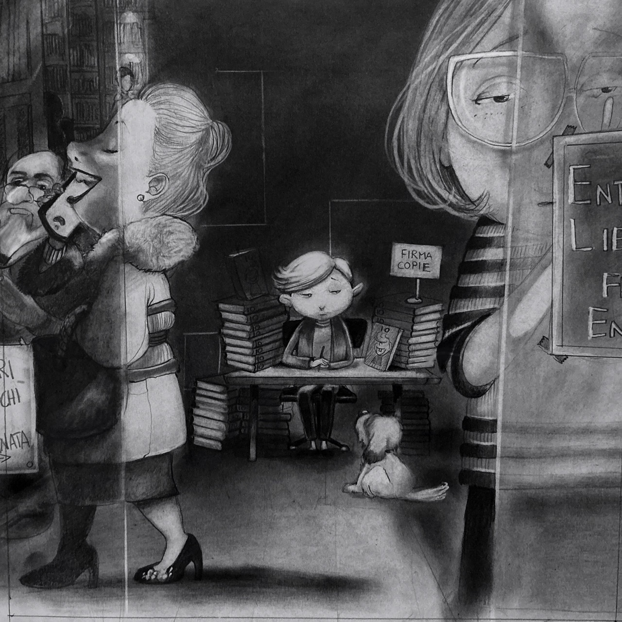 FLOP - Laura Farina - attese (grafite)