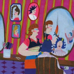 FLOP - Anita Venturi - Una piega di fuoco (matite colorate su carta)