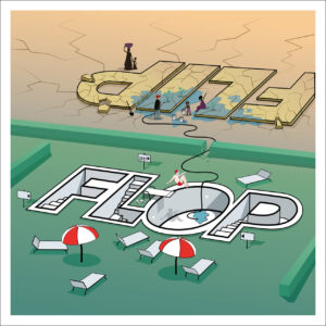 FLOP - ROBERTO PETRONGARI - "FLOP...come un tuffo in una piscina senz'acqua! (tecnica digitale vettoriale)