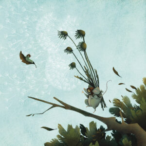 FLOP - Alessia Delfino - Mongolfiera in pappi (Mista (Matita e digitale))