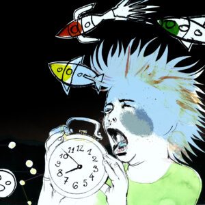 FLOP - iwona lapo - I Don't Want to Go to Sleep! (Buntstifte