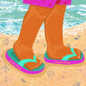 FLOP - barbara vagnozzi - flip FLOP (tecnica mista digitale)