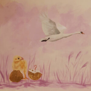 FLOP - SOFIA MATTIOLO - Flop? (Acrilico e foglia oro su carta)