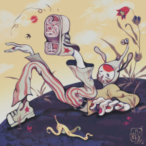 FLOP - Lorenzo Raimondo - Innocuo scivolone (Tecnica mista : penne colorate e digitale)