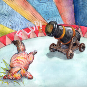 FLOP - Federica Mucignat - The Art of Missing the Sky (Acquarello e chine)