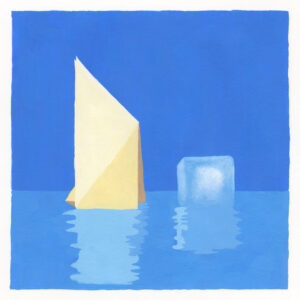 FLOP - Alessandro Radice - Perdersi in un bicchier d'acqua (Acrilico su carta)